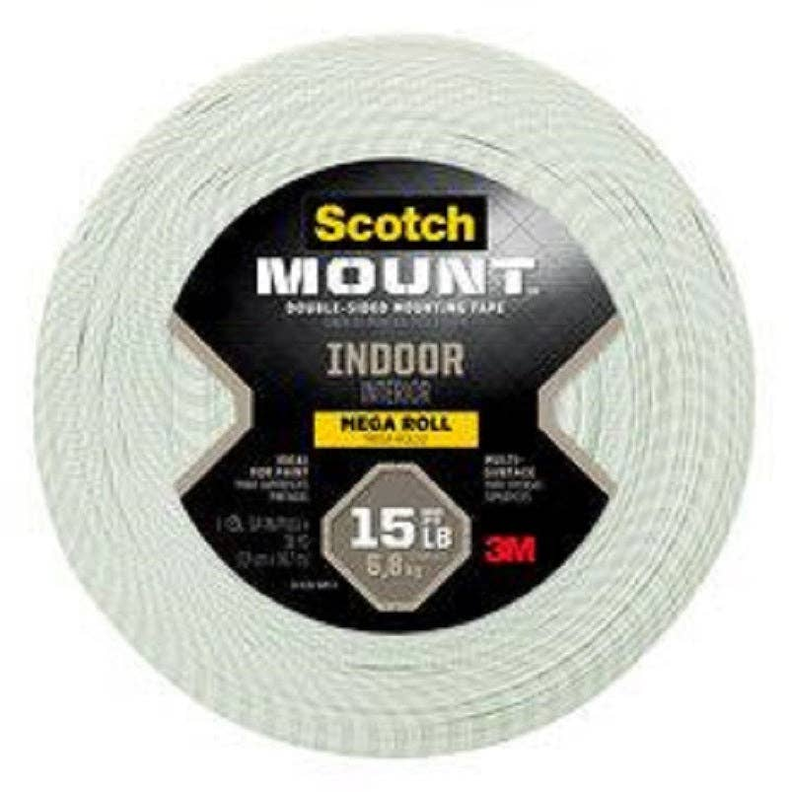 3M Scotch Mount MEGA Roll Indoor Double-Sided Mounting Tape