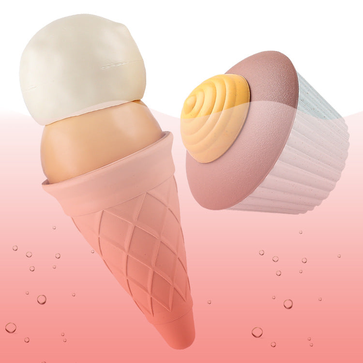 Children Wheat Straw DIY Replica Ice-Cream Molds Toys