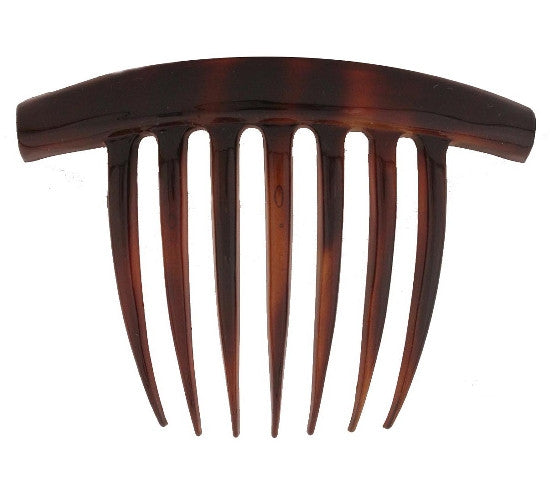7-Tooth-back Comb Bar Top Tortoise Shell