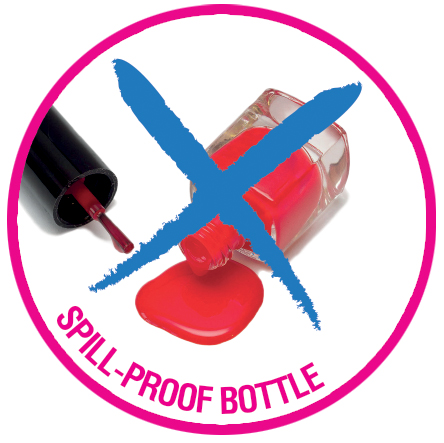 LUKKY Peel-off nail polish "Confetti" series, set of 7 x 0.19 fl.oz.