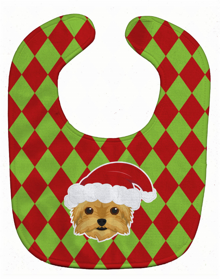 Christmas Dog Breed Baby Bib