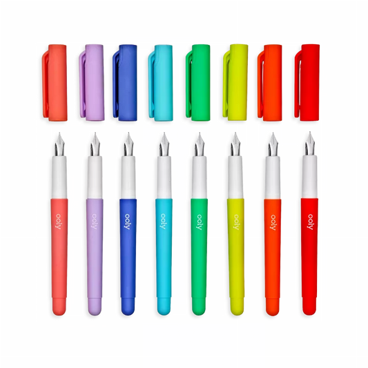 Color Write Fountain Pens - Set of 8