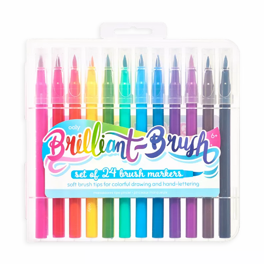 Brilliant Brush Markers - Set of 24