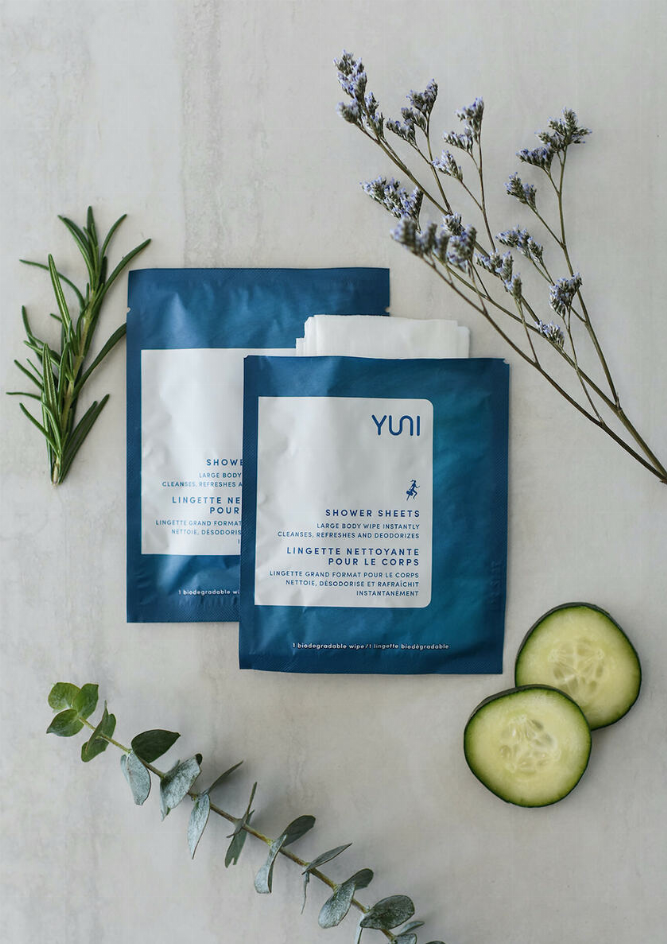 Shower Sheets Large 12 X 10 Natural Biodegradable Body Wipes - Box Of 12 Peppermint/Citrus