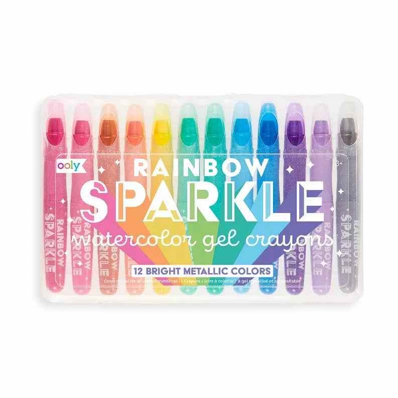 Sparkle Watercolor Gel Crayons - Set of 12
