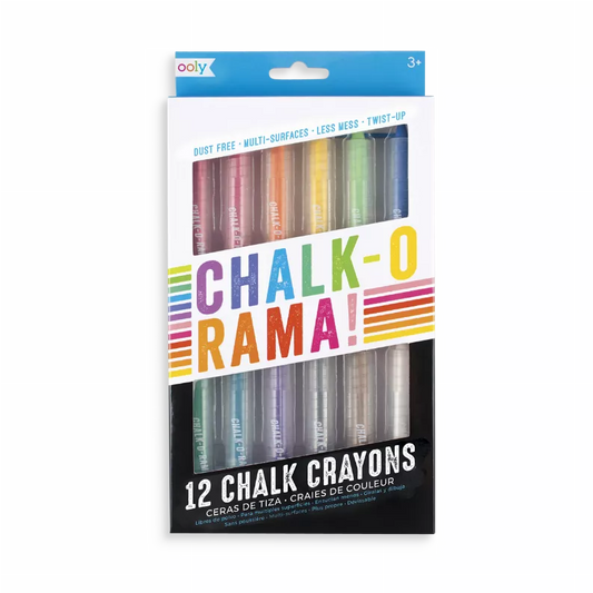 Chalk-O-Rama Chalk Crayons - Set of 12