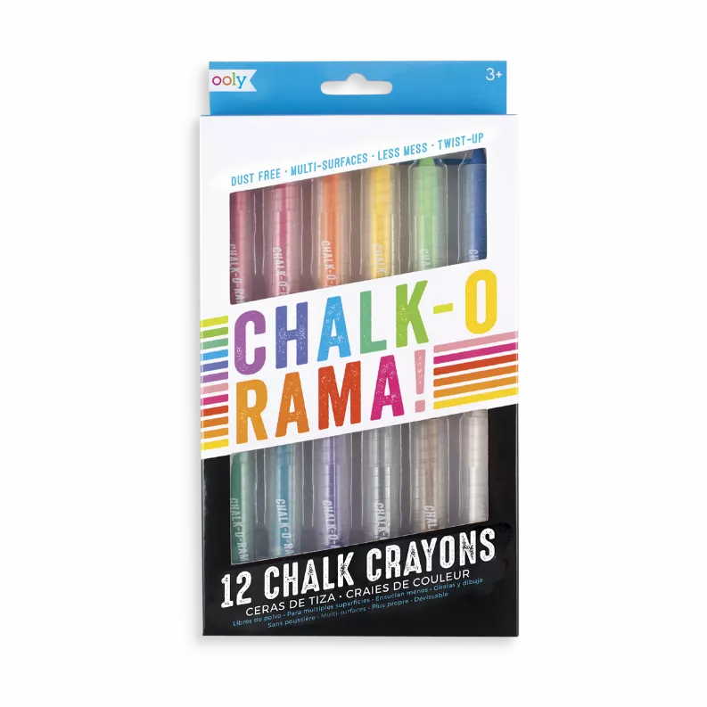 Chalk-O-Rama Chalk Crayons - Set of 12