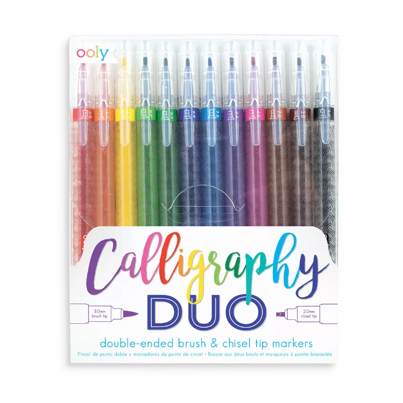 Calligraphy Duo Double Ended Markers - Set of 12