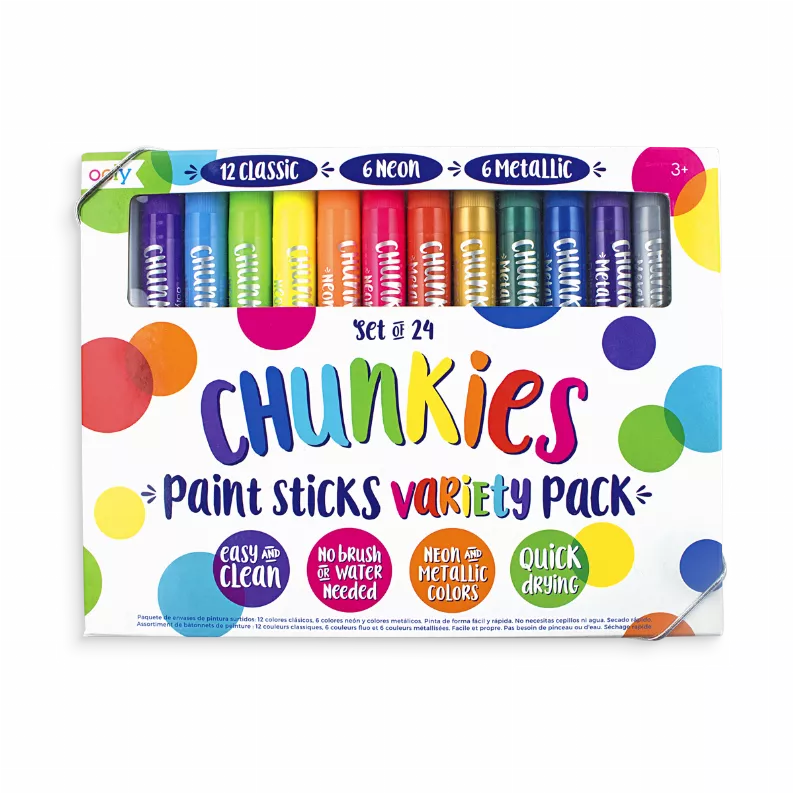 Chunkies Paint Sticks - Set of 24 in a Variety Pack