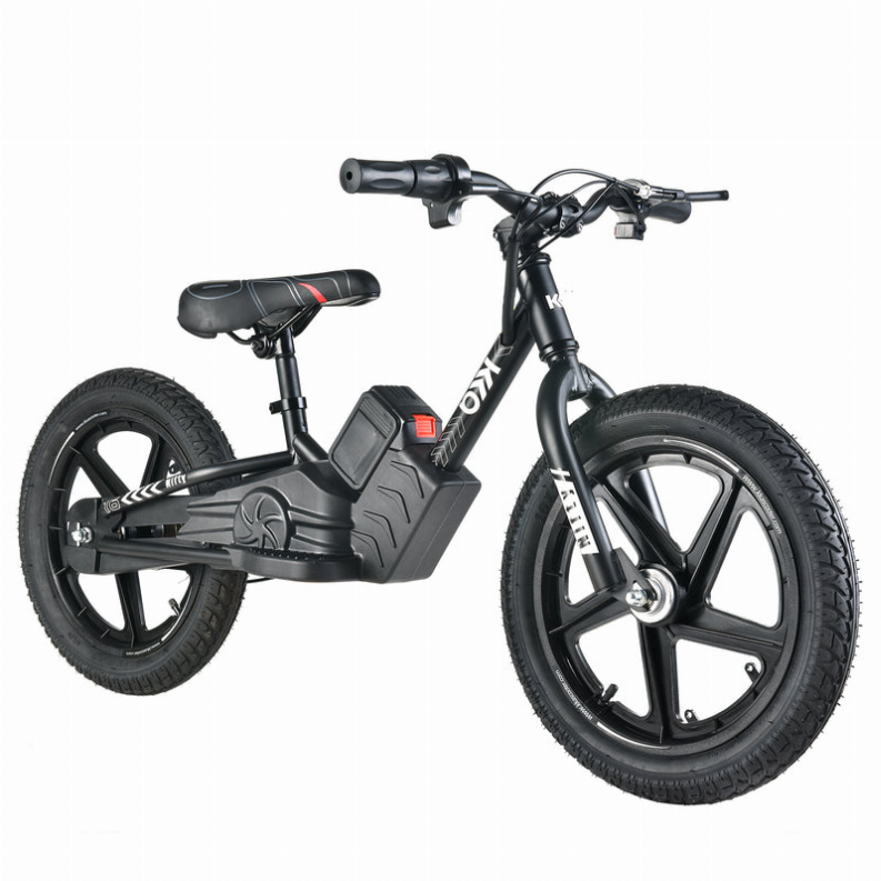 21V Freddo Electric Balance Bike, 16", 250W motor, adjustable seat height, super lightweight